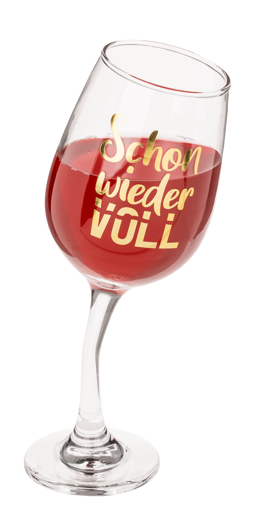 Wobbly wine glass, for ca. 420 ml.