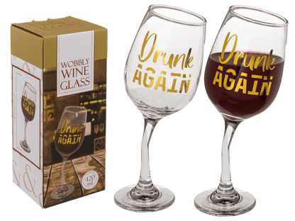 Wobbly wine glass II, for ca. 420 ml.