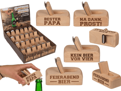 Metal bottle opener with wooden handle, Slicer,