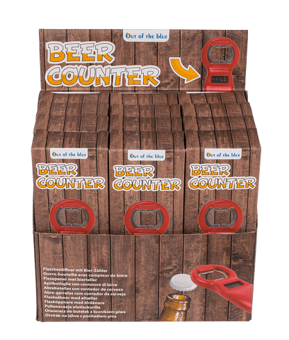 Bottle opener, with beer counter,