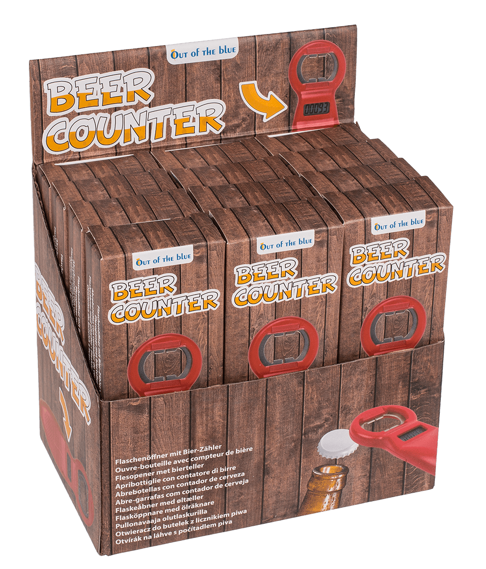 Bottle opener, with beer counter,