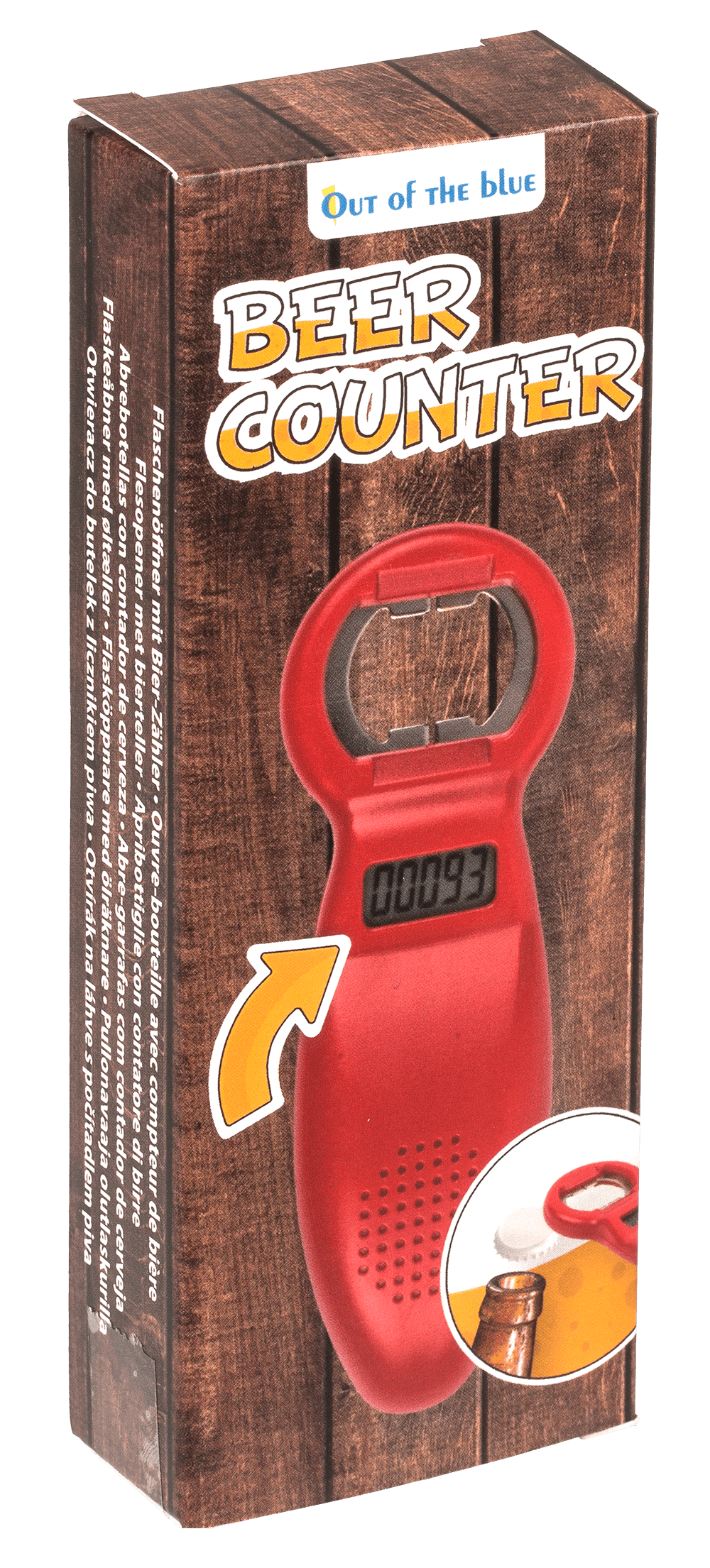 Bottle opener, with beer counter,