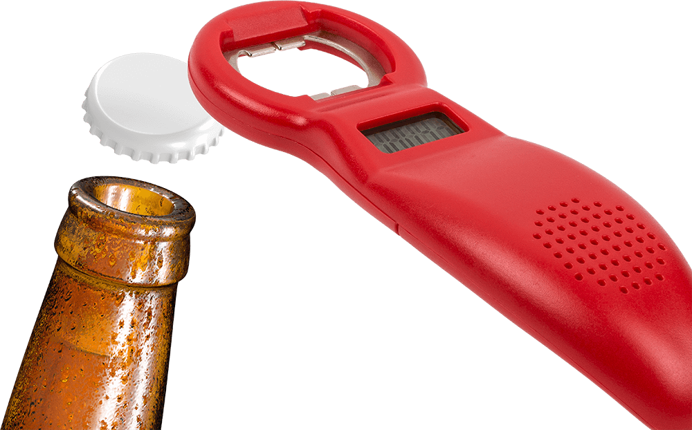 Bottle opener, with beer counter,