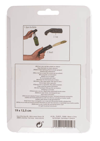 Plastic bottle opener, Bottle Cap Gun,