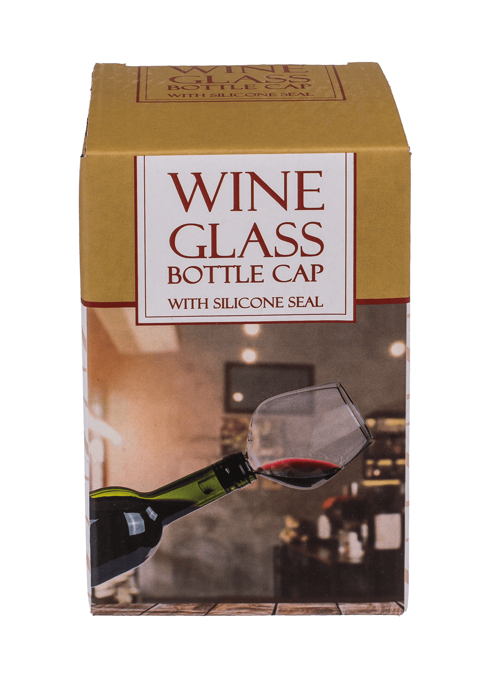 Glass bottle cap with silicone seal, Wine Glass,