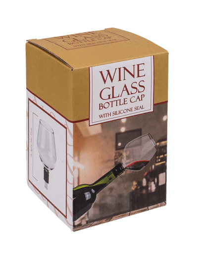 Glass bottle cap with silicone seal, Wine Glass,