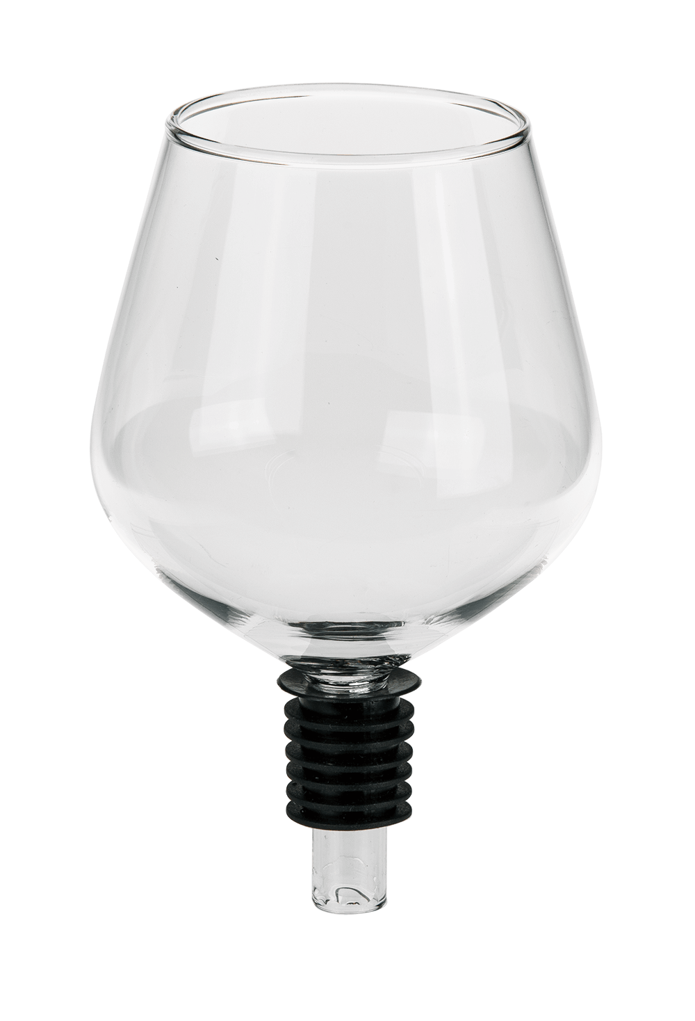 Glass bottle cap with silicone seal, Wine Glass,