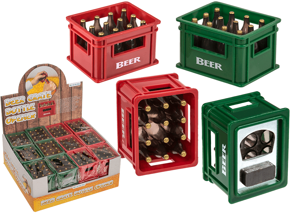 Bottle opener with magnet, Beer Crate,