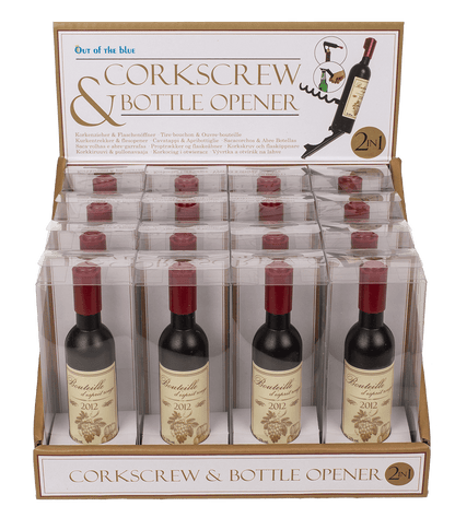 Corkscrew & Bottle opener, Wine Bottle,