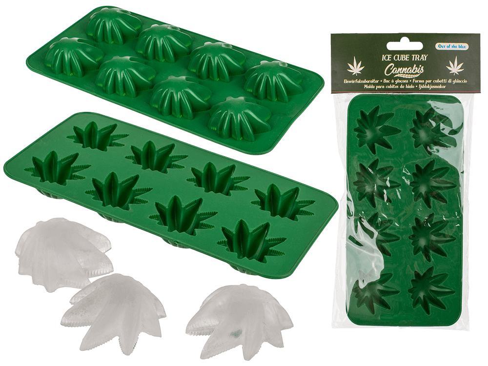 Ice cube tray, Cannabis Leaf,