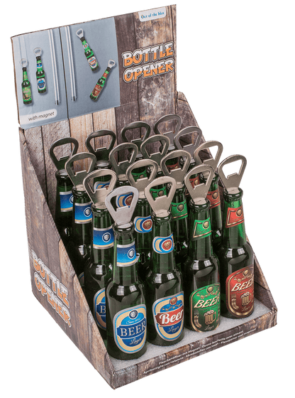 Metal bottle opener with magnet, Beer bottle,