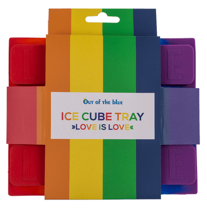Silicone ice cube tray, Love is Love,