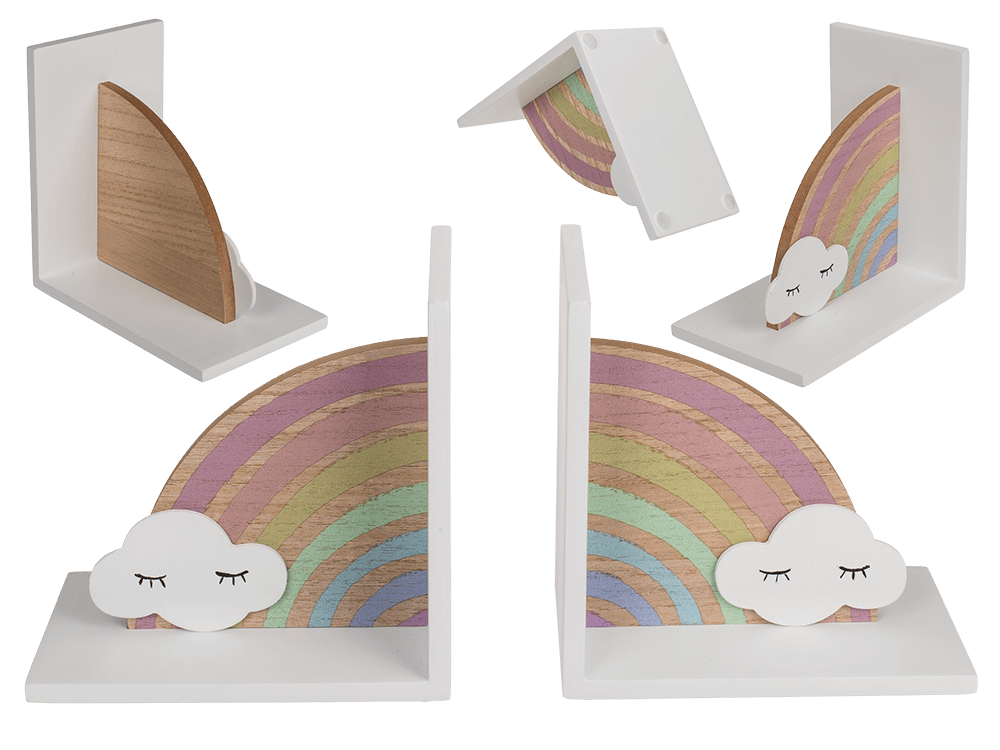 Bookends, Rainbow with cloud,
