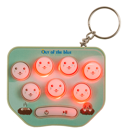 Mini game console with keychain,