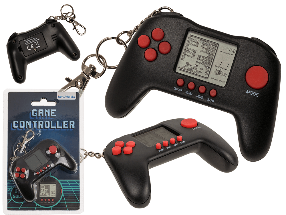 Mini game console with keychain,