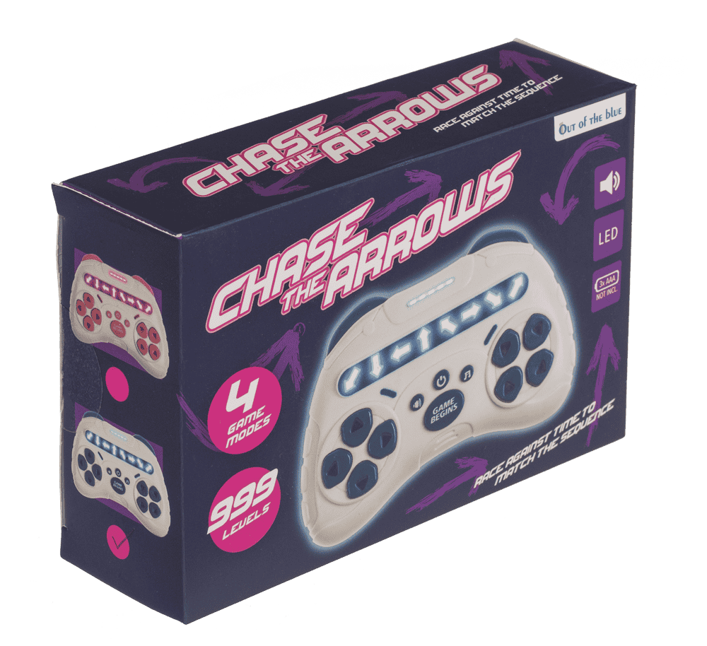 Chase the arrows game console, 13,8 x 4 x 9 cm,