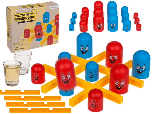 Drinking Game, Tic Tac Toe, Hungry Monster,