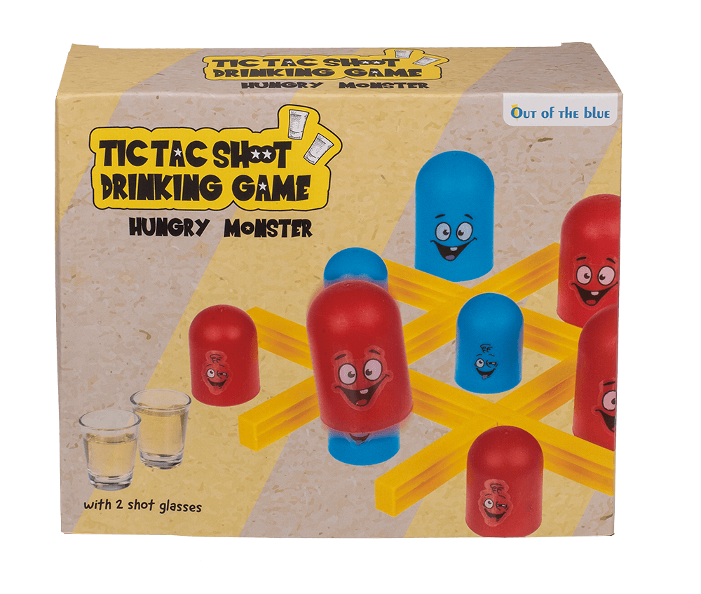Drinking Game, Tic Tac Toe, Hungry Monster,
