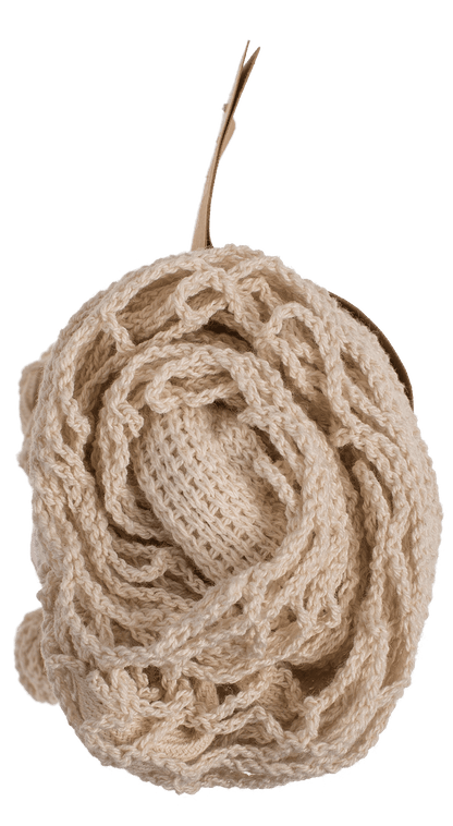 Natural coloured rope-backpack, ca. 34 x 42 cm,