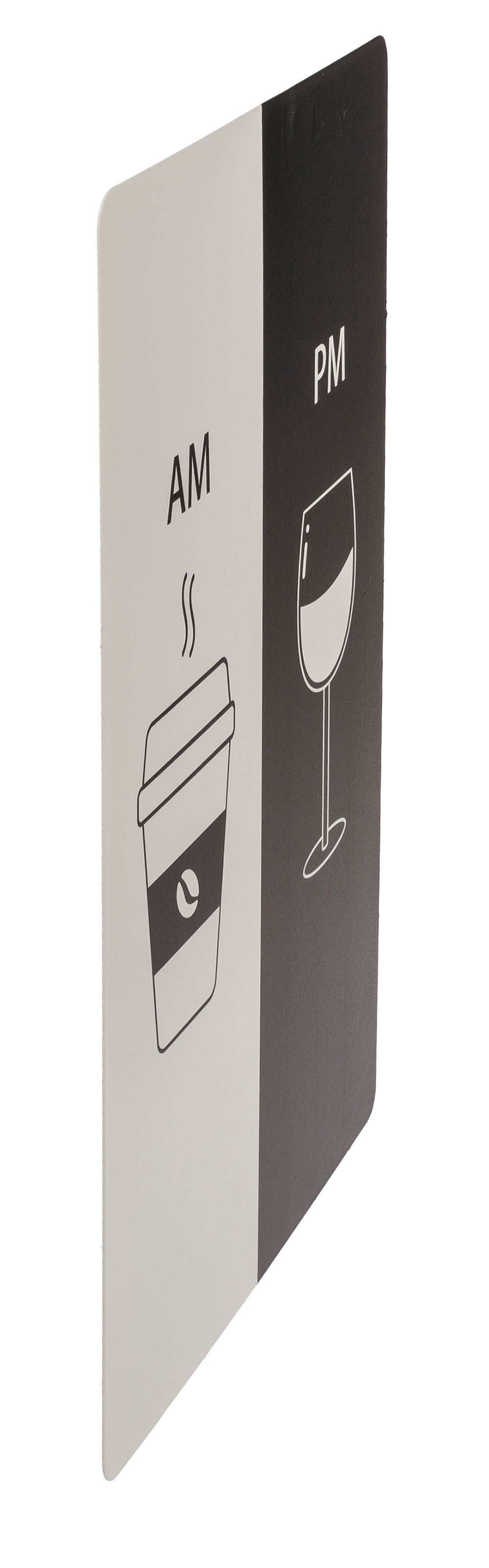 Metal board, AM - PM,