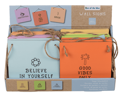 Cardboard wall sign, Pastel, ca. 18 x 18 cm,