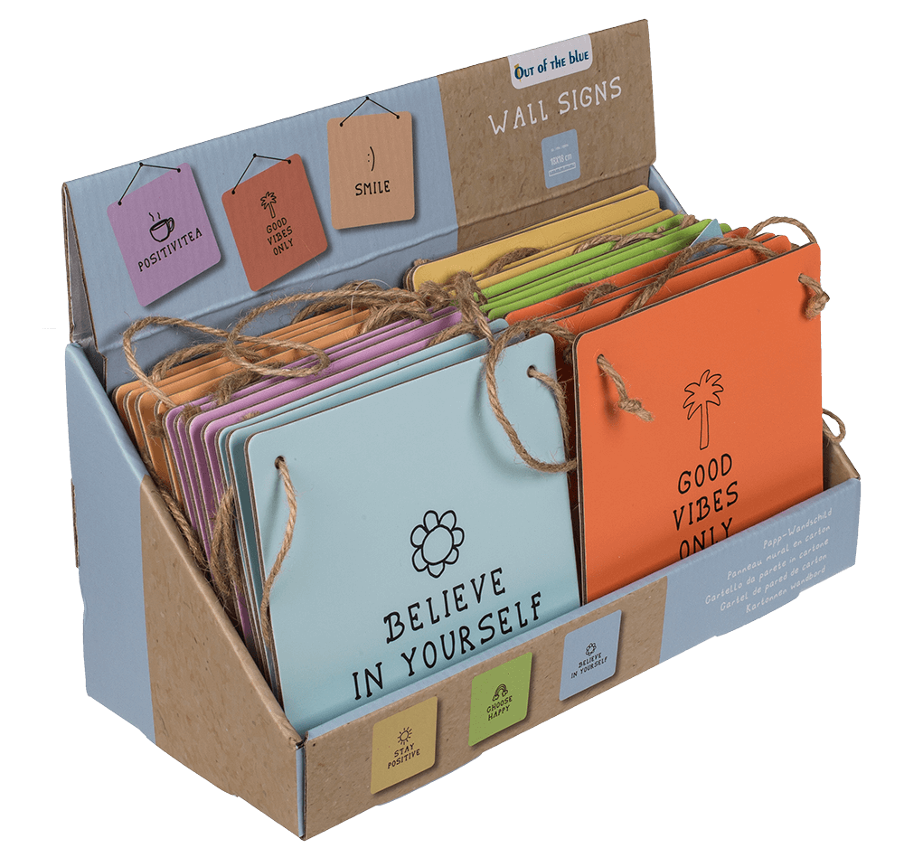 Cardboard wall sign, Pastel, ca. 18 x 18 cm,