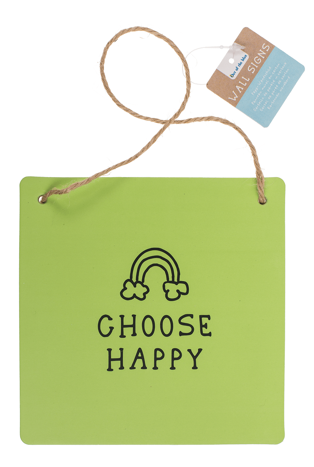 Cardboard wall sign, Pastel, ca. 18 x 18 cm,