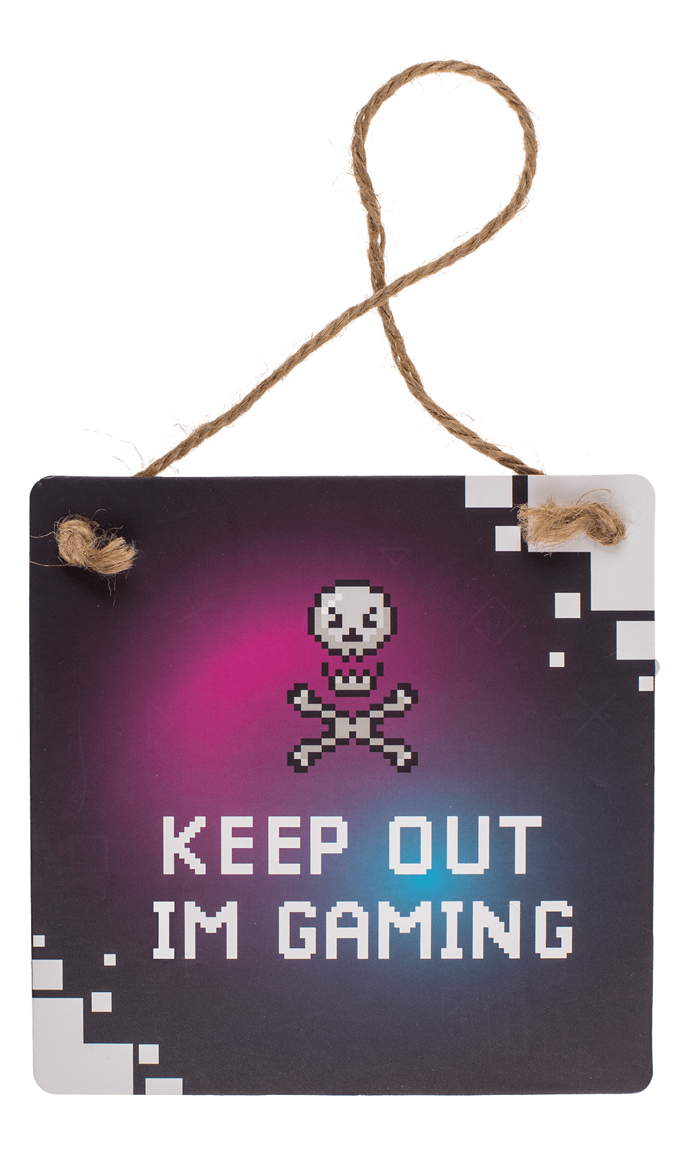 Cardboard wall sign, Gaming, ca. 18 x 18 cm,