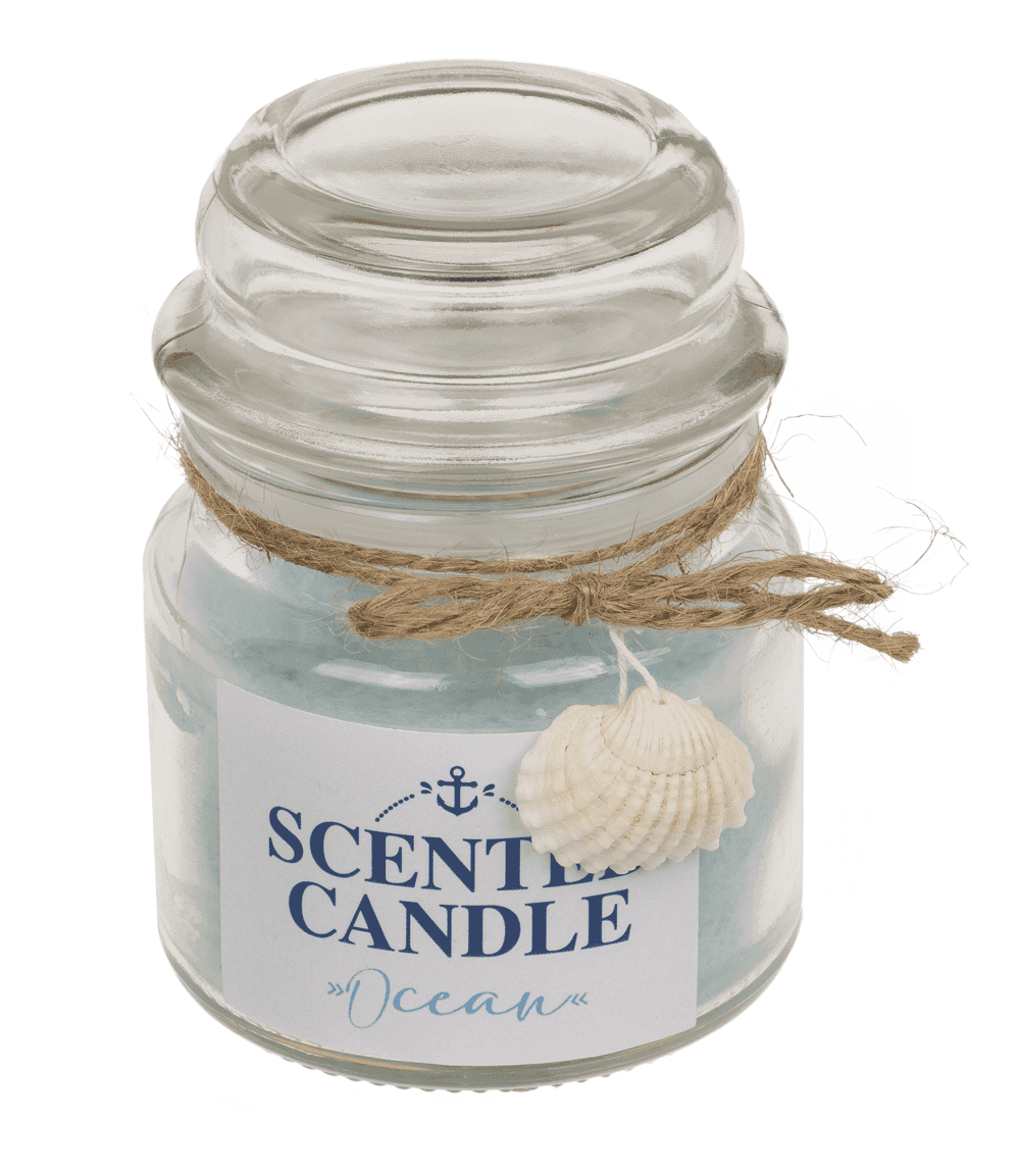 Scented candle in glass, Ocean,