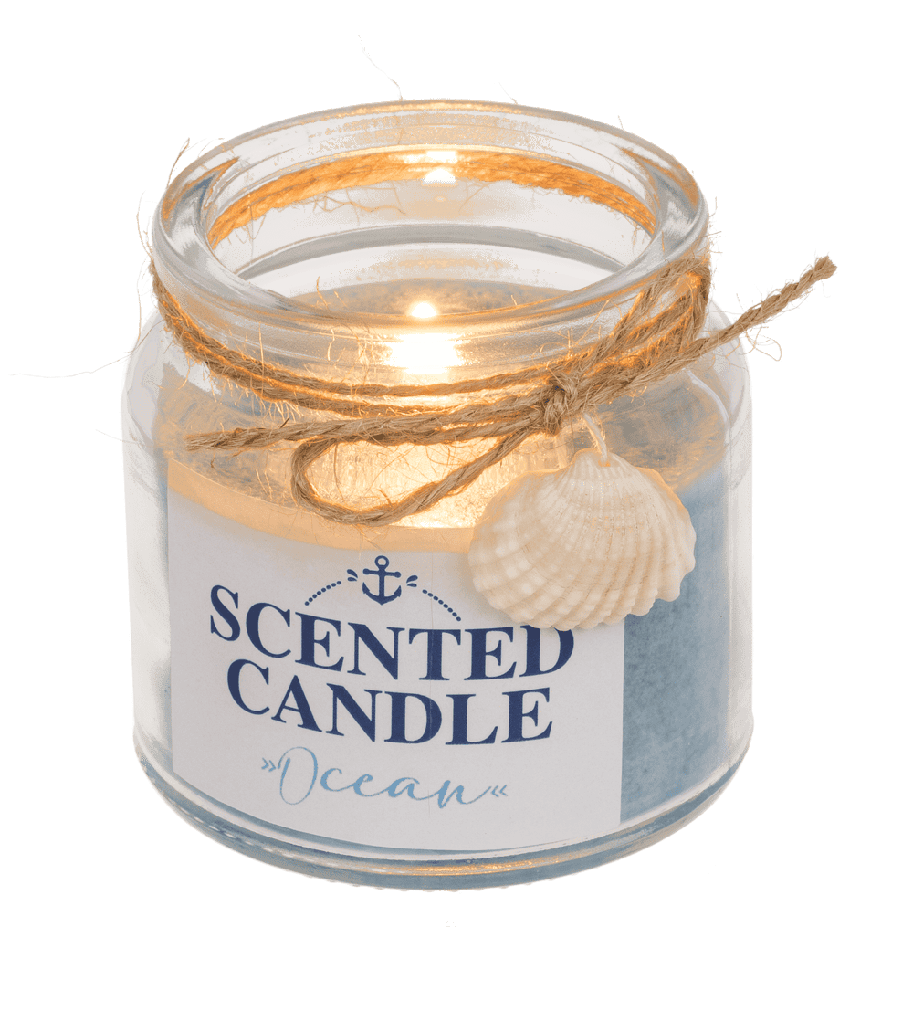 Scented candle in glass, Ocean,