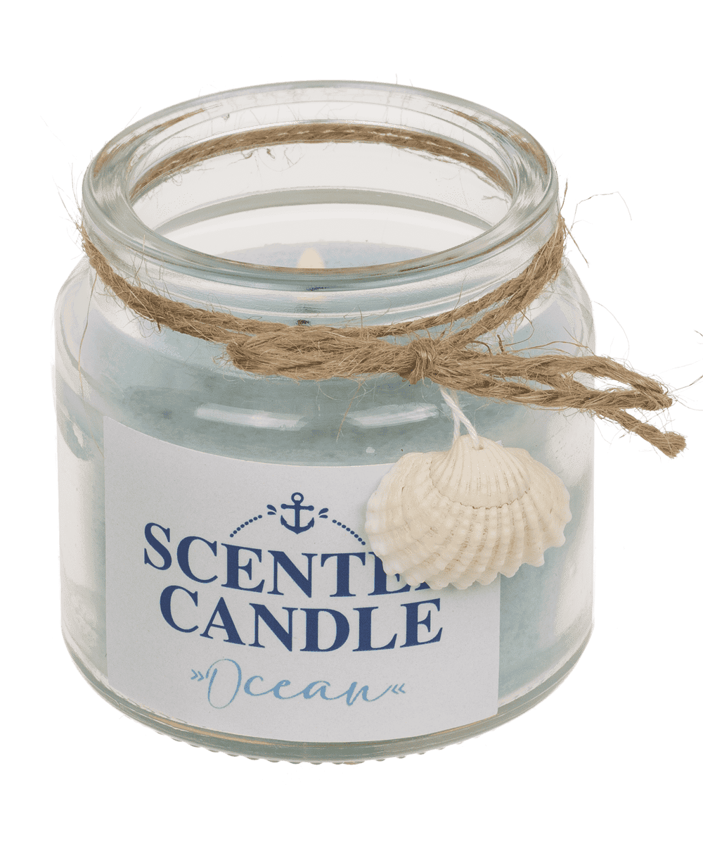 Scented candle in glass, Ocean,