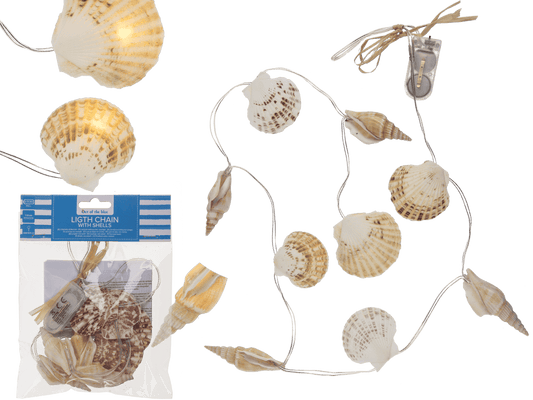 Light chain garland, shells,