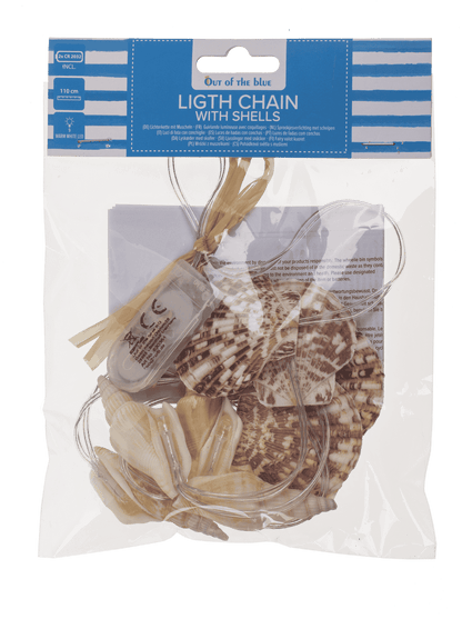 Light chain garland, shells,