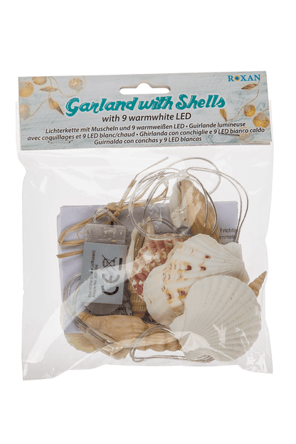 Light chain garland, shells,