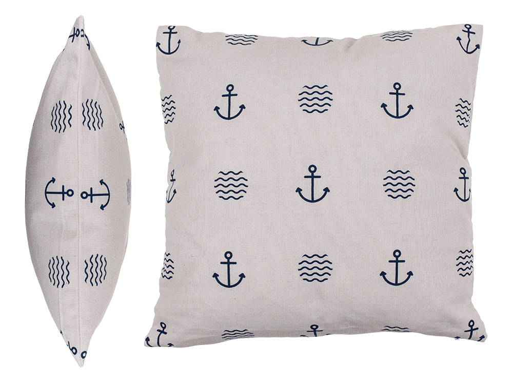White decoration cushion, Modern Maritime,