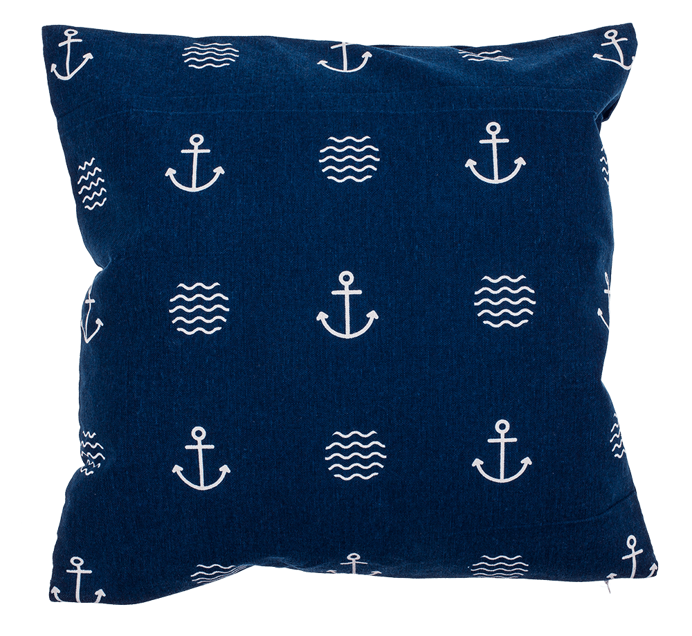 Blue colored decoration cushion, Modern Maritime,