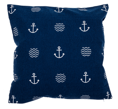 Blue colored decoration cushion, Modern Maritime,