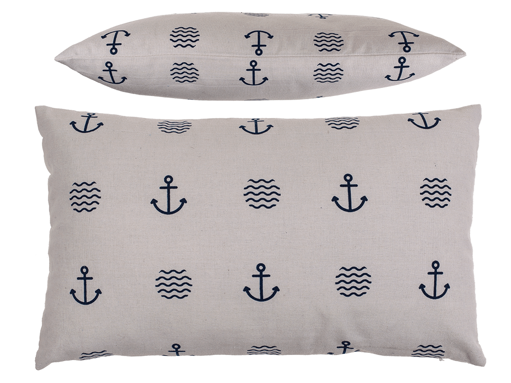 White decoration cushion, Modern Maritime,