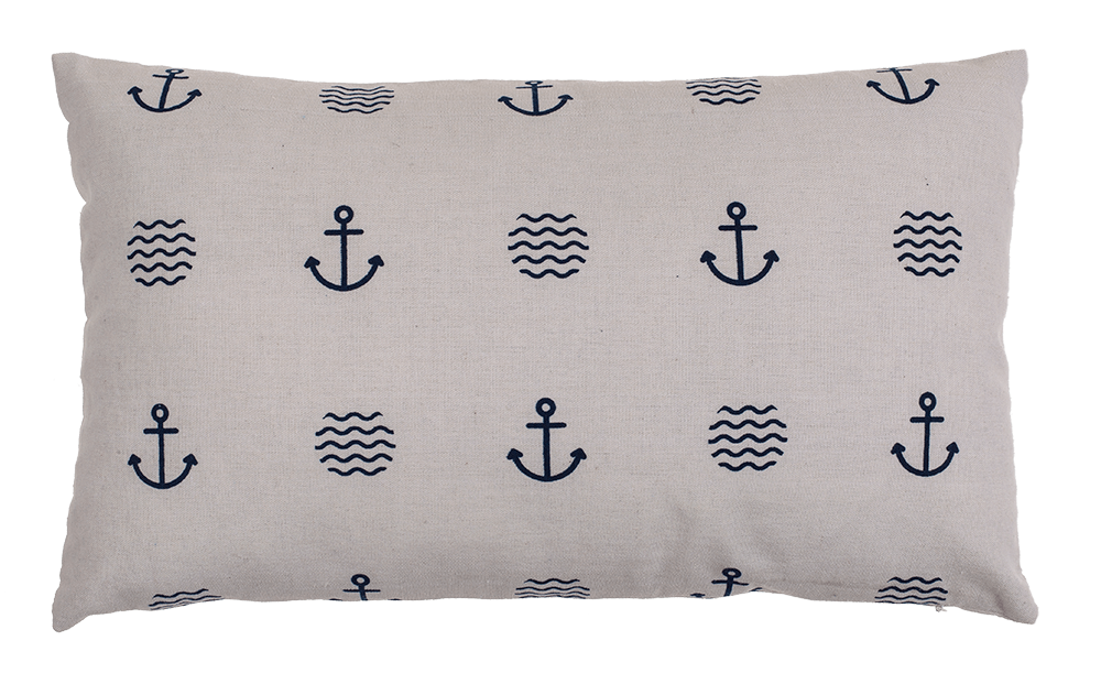 White decoration cushion, Modern Maritime,