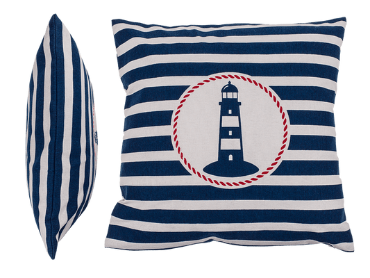 Decoration cushion with lighthouse, Traditional
