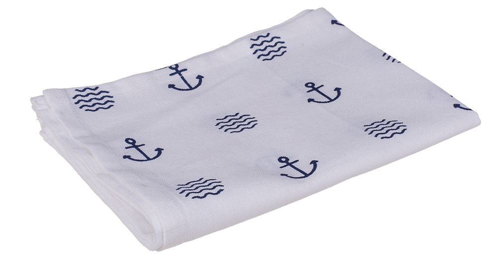 Kitchen towel. Modern Maritime, ca. 40 x 60 cm.