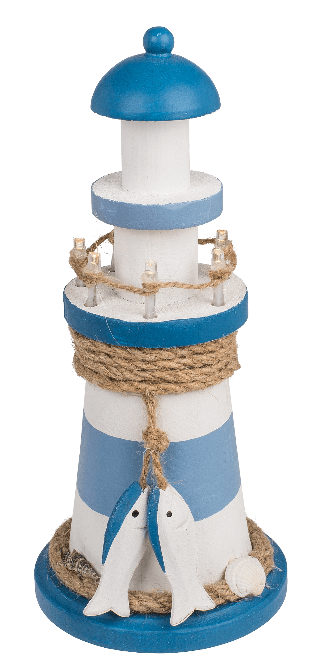 Wooden lighthouse with LED,