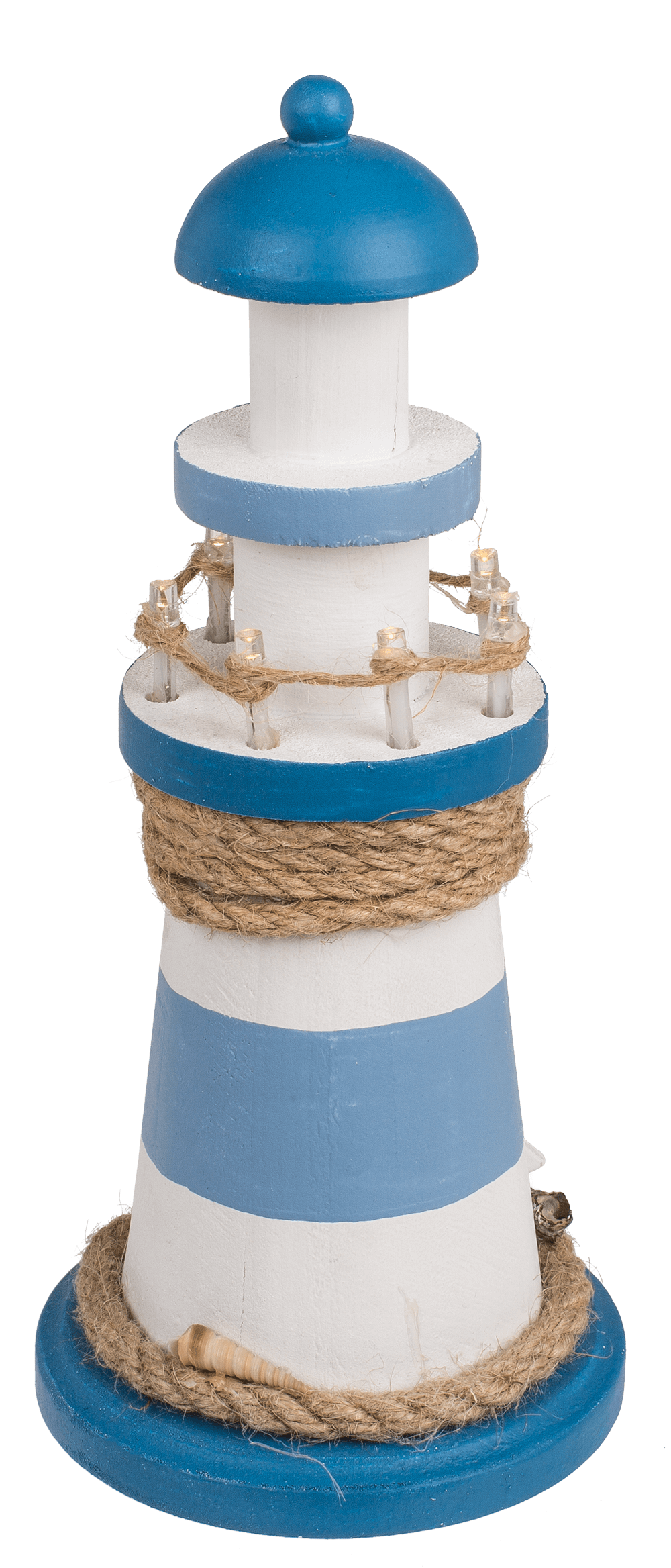 Wooden lighthouse with LED,
