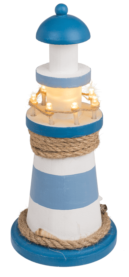 Wooden lighthouse with LED,