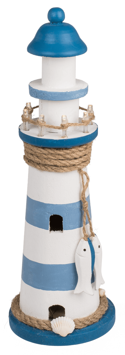 Wooden lighthouse with LED,