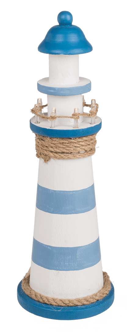 Wooden lighthouse with LED,