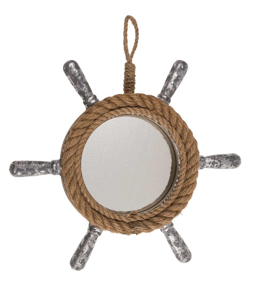 Wooden Rudder with mirror,