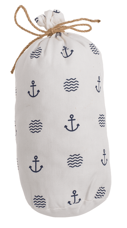 White colored farbic door stopper,