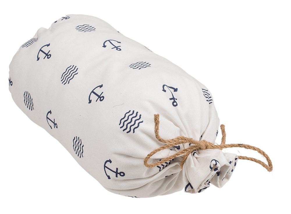 White colored farbic door stopper,