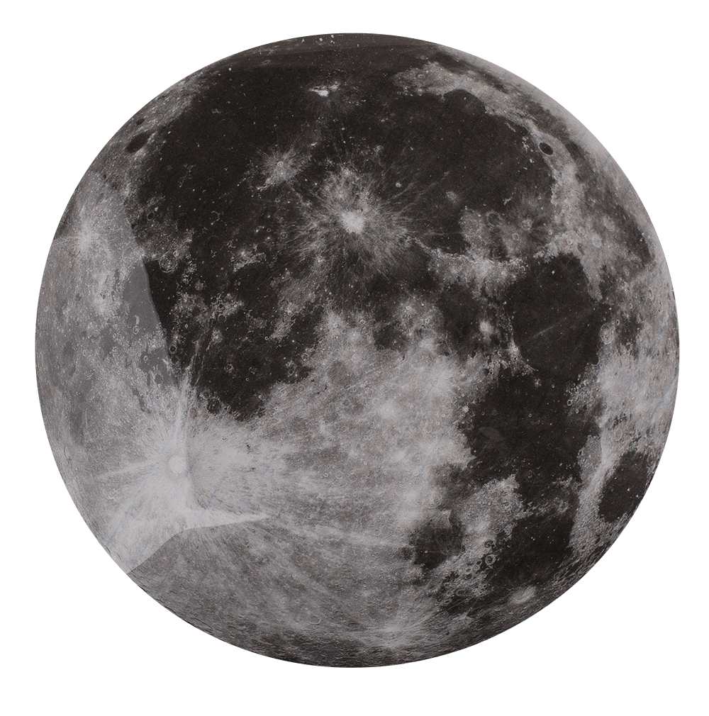 Glowing Moon Sticker, Glow in the Dark,